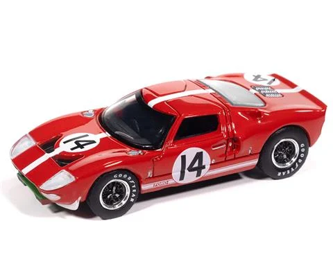 1965 Ford GT40 #14 in Red with White Stripes - AUTO WORLD