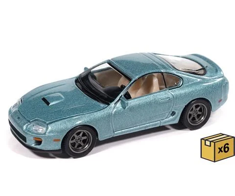 1998 Toyota Supra in Caribbean Green - 6 pieces in a Non-Returnable Factory-Sealed CASE