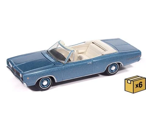 1968 Dodge Coronet 500 Convertible in Pale Blue - NEW TOOLING- 6 pieces in a Non-Returnable Factory-Sealed CASE