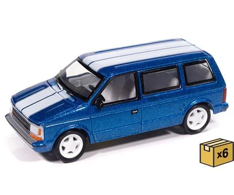 1989 Plymouth Voyager Turbo in Daytona Blue - NEW TOOLING- 6 pieces in a Non-Returnable Factory-Sealed CASE