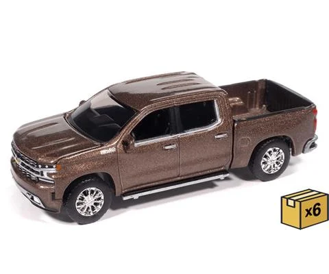 2019 Chevrolet Silverado High Country Pickup in Oakwood Metallic - NEW TOOLING- 6 pieces in a Non-Returnable Factory-Sealed CASE