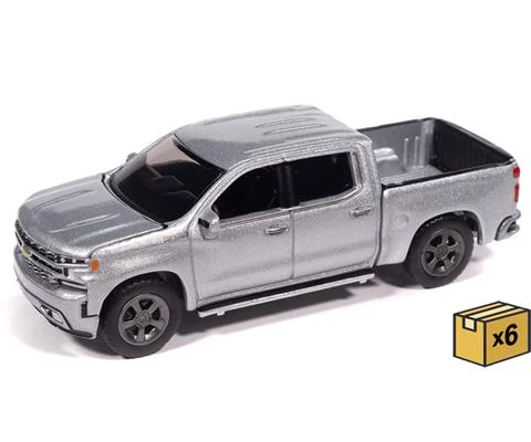 2019 Chevrolet Silverado High Country Pickup in Silver Ice - NEW TOOLING- 6 pieces in a Non-Returnable Factory-Sealed CASE