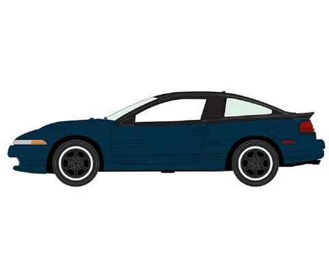 1990 Eagle Talon TSi in Daytona Blue Poly with Black Top - AUTO WORLD