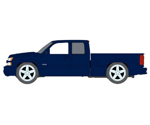 2003 Chevrolet Silverado SS Pickup Truck in Arrival Blue - NEW TOOLING