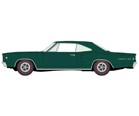 1968 Dodge Coronet 500 Hardtop in Medium Dark Turquoise - NEW TOOLING