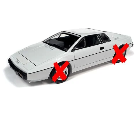 James Bond - The Spy Who Loved Me - 1971 Lotus Espirit Series 1 in Lotus White
