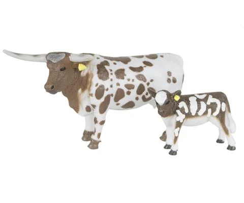 Longhorn Cow and Calf - BIG COUNTRY