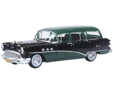 1954 Buick Century Station Wagon in Dark Green and Black - OXFORD