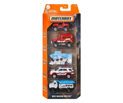 Marine Rescue Vehicles - 5-Piece Gift Pack