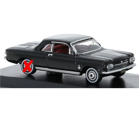 1963 Chevrolet Corvair Coupe in Black - OXFORD