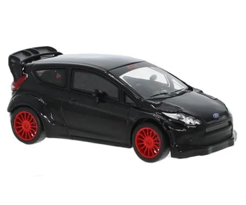 2011 Ford Fiesta Customs in Black with Red Rims - IXO MODELS