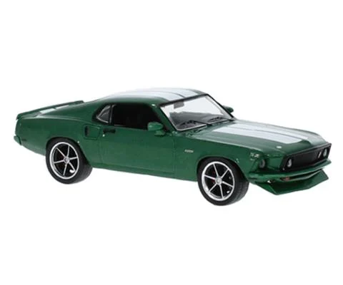 1969 Ford Mustang Customs in Metallic Green - IXO MODELS
