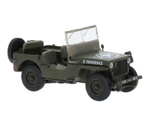 1943 Jeep Willys MB in Olive Green - IXO MODELS