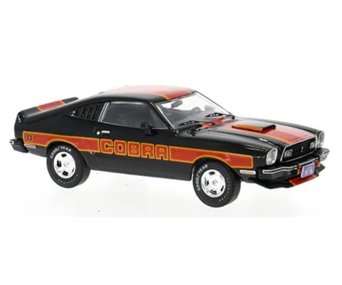 Cobra - 1977 Ford Mustang II Cobra in Black with Red Stripes