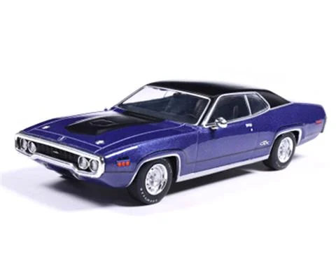 1971 Plymouth GTX Runner in Metallic Purple and Black - IXO MODELS