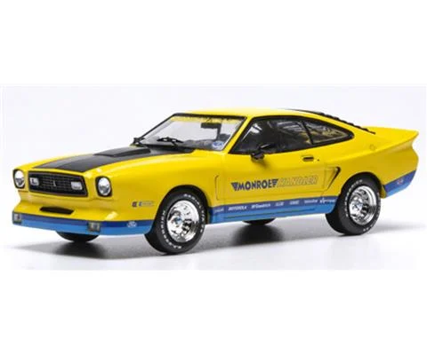 1978 Ford Mustang II Monroe Handler in Yellow Blue and Black - IXO MODELS