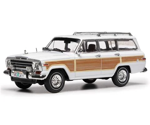 1989 Jeep Grand Wagoneer 4WD in White with Wood Panel Deco - IXO MODELS