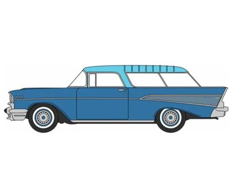 1957 Chevrolet Nomad in Blue and Light Blue - OXFORD