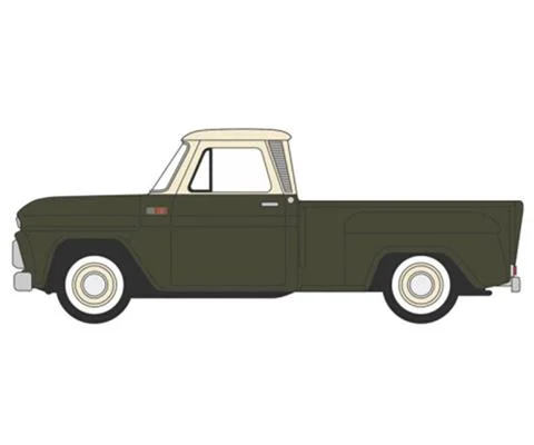 1965 Chevrolet Stepside Pickup in Olive Green and Beige - OXFORD