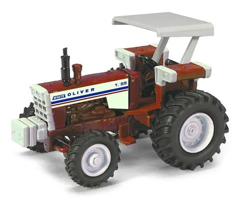 Oliver White 1855 2WD Tractor with FWA and Canopy - Lafayette 2022 Farm Toy Show Edition - CHASE UNIT