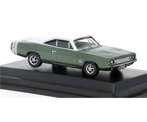 1968 Dodge Charger in Dark Green and White - OXFORD