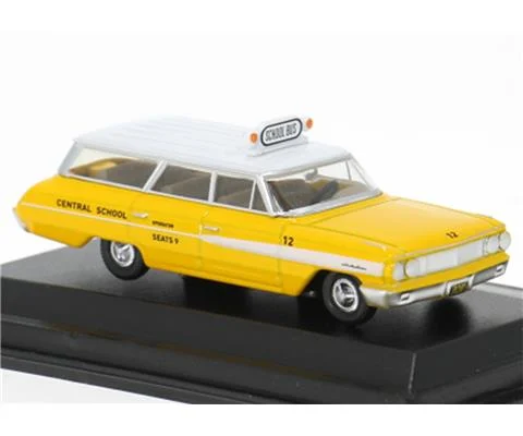 Central School - 1964 Ford Country Station Wagon in School Bus Yellow