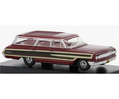 1964 Ford Country Station Wagon in Dark Red with Wood Panels - OXFORD