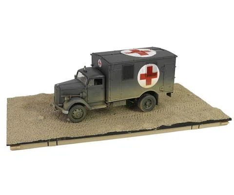 3 6-6700 A-Type Kfz 305 - Opel Blitz German Ambulance Cargo Truck - WWII