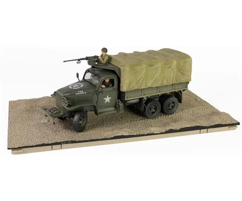 CCKW-353B - U S Army GMC Cargo Truck Canvas Canopy Version 1st Infantry Division - LST Ship Ramp Weymouth May