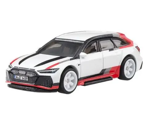 Audi RS 6 Avant in White with Red and Black Deco - HOT WHEELS