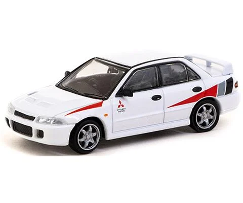 Mitsubishi Lancer RS Evolution in White - TARMAC WORKS