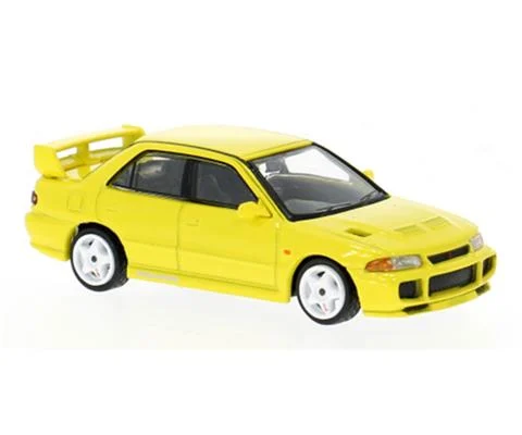 Mitsubishi Lancer GSR Evolution III in Yellow - TARMAC WORKS