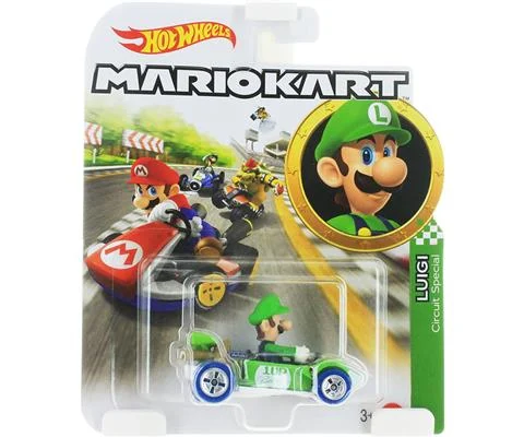 Luigi in Circuit Special KartHot Wheels Mariokart Assortment
