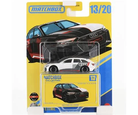 2023 Audi RS 6 Avant in White with Racing Graphics - MATCHBOX