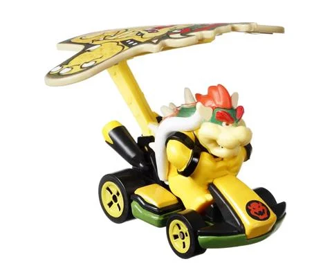 Bowser in Standard Kart with Bowser Kite - HOT WHEELS