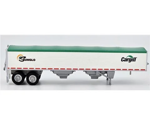 SunGlo - Covered Grain Trailer with Green Tarp