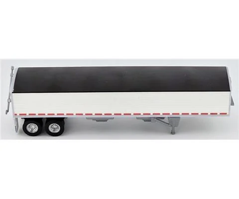 Covered Grain Trailer with Black Tarp - HO LOGISTICS
