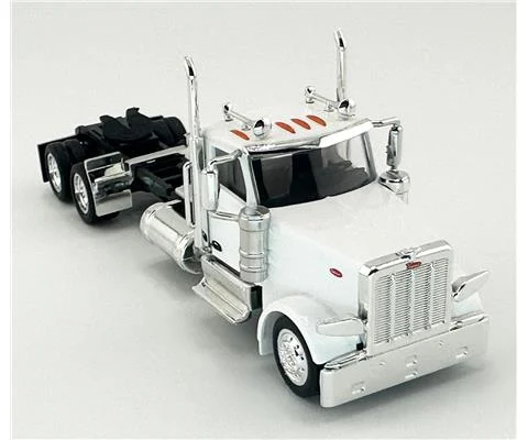 Peterbilt 589 2 Axle with Daycab in White - HO LOGISTICS