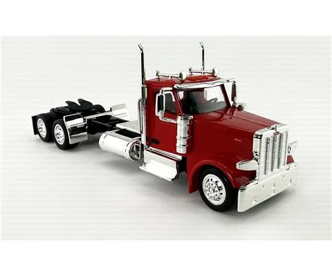 Peterbilt 589 2 Axle with Daycab in Red - HO LOGISTICS