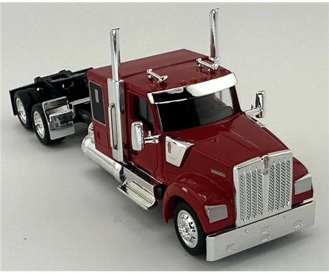 Kenworth W990 Flat Top Sleeper Cab in Red - HO LOGISTICS