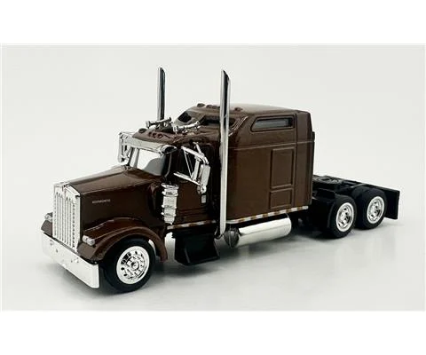 Kenworth W900L 2-Axle Sleeper Cab in Brown