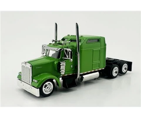 Kenworth W900L 2-Axle Sleeper Cab in Lime Green