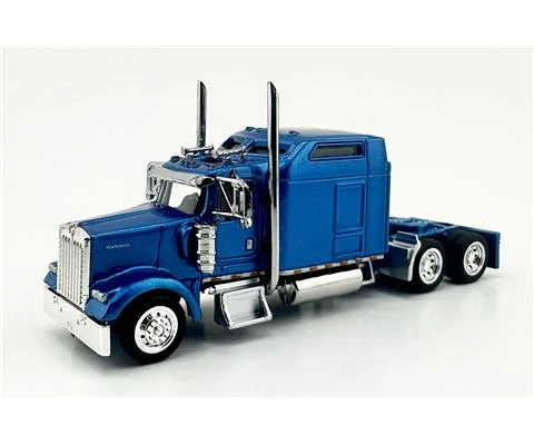 Kenworth W900L 2-Axle Sleeper Cab in Metallic Blue