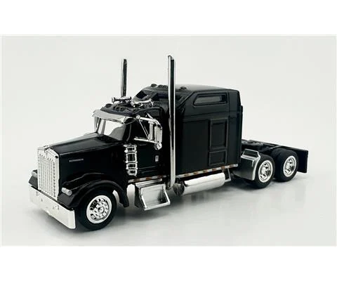 Kenworth W900L 2-Axle Sleeper Cab in Black