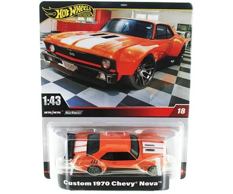 1970 Chevrolet Nova in Orange and White - HOT WHEELS