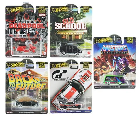 Hot Wheels Pop Culture Premium - 5-Piece SET
