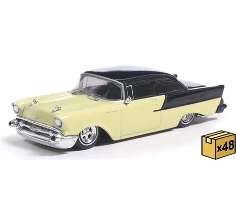 1957 Chevrolet One-Fifty Lowered in Colonial Cream and Onyx Black