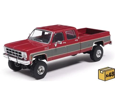 1977 GMC Sierra Grande K2500 Crew Cab Wideside in Dark Red Metallic - IXO AMERICA