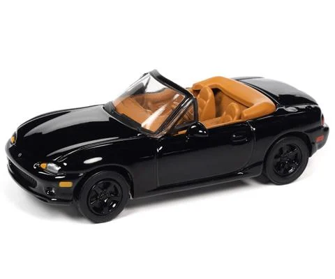 1999 Mazda Miata in Black Onyx with White - JOHNNY LIGHTNING