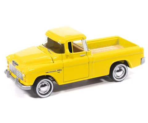 1955 Chevy Cameo Pickup in Lemon Yellow - JOHNNY LIGHTNING